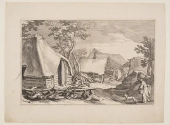 Plaat 18, uit Landschappen met boerderijen