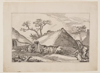 Plaat 2, uit Landschappen met boerderijen