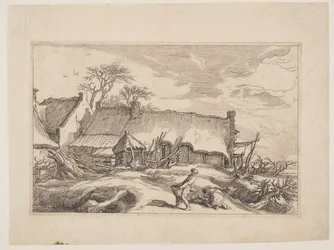 Plaat 4, uit Landschappen met boerderijen
