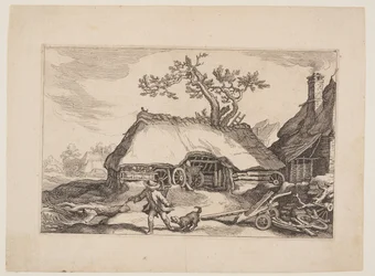 Plaat 6, uit Landschappen met boerderijen