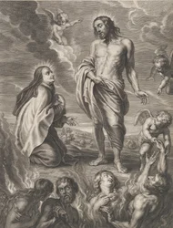 Heilige Teresa van Avila die bemiddelt voor Bernardino de Mendoza, ca. 1640-59