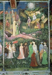 De maand juni, ca. 1400 (fresco)