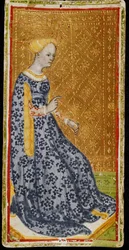 Koningin van Staven. Tarotkaart, 1441-1444