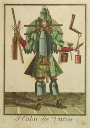 Het kostuum van de glazenmakers