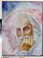 Portret van de Amerikaanse schrijver Walt Whitman