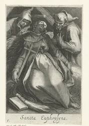 Heilige Euphrosina van Alexandrië als kluizenares