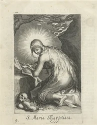 Heilige Maria van Egypte als kluizenares
