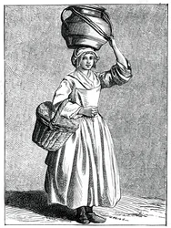 Een Melkmeisje, 1737-1742