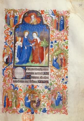 Ms 469 De Visitatie, uit de Boucicaut Getijden, ca. 1410