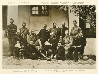 Staf van Generaal Roberts, Kandahar Expeditie, ca. 1880, 1901