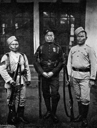 Uniformtypen van de 44e Gurkhas, 1896