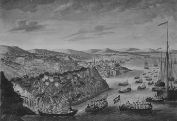 Een Uitzicht op de Inname van Quebec, 13 september 1759, ca. 1760