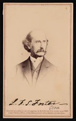 Portret van LaFayette Sabine Foster 1806-1880, Voor 1869.