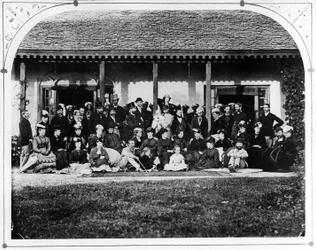 Groep - Regeringshuis, ca. 1871