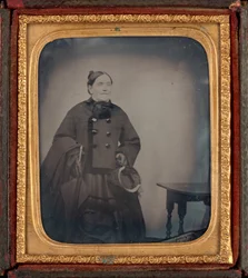 Portret van een vrouw,c. 1860 (foto)