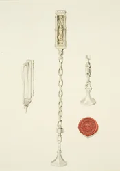 Zegel en ketting van de St. Stephanuskerk, ca. 1825