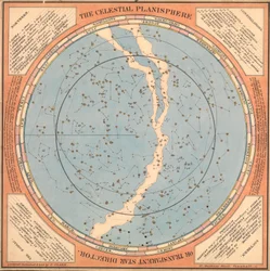 Het hemelse planisfeer of transparante sterrendirecteur, c.1850