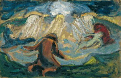 Worden en heengaan, c.1920 (olieverf op karton)