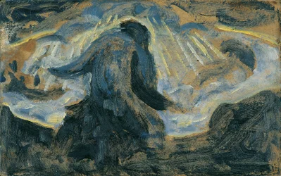 Worden en heengaan, c.1920 (olieverf op karton)