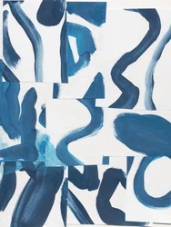 Dynamisch blauw abstract