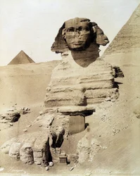 De Sfinx - foto van de Zangali Brothers, eind 19e eeuw