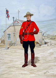 Korporaal bij de North-West Mounted Police in 1905