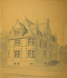 William J. Goudy House, Chicago, Illinois, perspectief