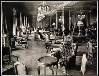 Lounge in het Hotel Knickerbocker, 1906