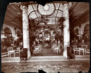 Lounge in het Plaza Hotel, ca. 1907