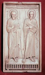 St. Petrus en St. Paulus (ivoor diptiek element)