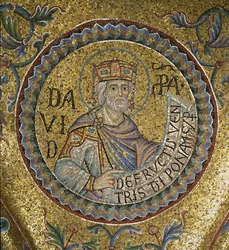 Koning David (detail) van interieurmozaïeken in de Basiliek van San Marco, 13e eeuw