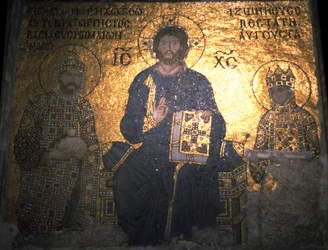 Christus Pantocrator tussen keizer Constantijn IX Monomachus en keizerin Zoe, ca. 1020