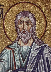 De profeet Jeremia (detail) van interieurmozaïeken in de Basiliek van San Marco, 12e eeuw