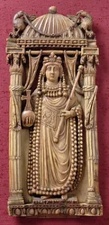 Reliëfbeeld van een keizerin, ca.500 AD