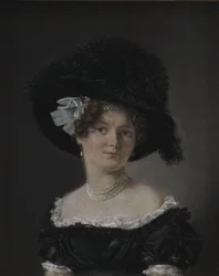 Mathilde Theresia von Irgens-Bergh, geboren Holsten, de Vrouw van Mathias Friis von Irgens-Bergh