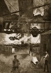 Het Bessemer-proces, illustratie uit 