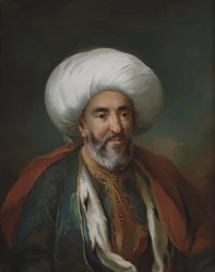 Portret van Mahmud Agas, ambassadeur van Tripolis