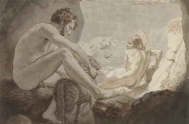 Odysseus vlucht voor Polyphemus