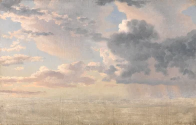 Studie van wolken boven de Sont