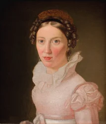 Suzanne Juel. De schoonzus van de kunstenaar en later zijn derde vrouw