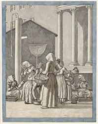 Marktvrouwen in Kopenhagen