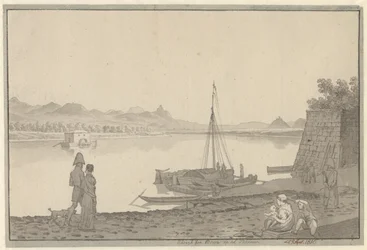 Uitzicht vanaf Bonn op de Rijn