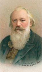 Johannes Brahms 1833-1897 was een Duitse componist en pianist, 1911