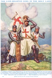 Portret van Richard I, De Leeuwenhartige Koning in het Heilige Land, uit 