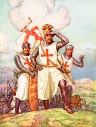 De leeuwenhartige koning in het Heilige Land