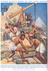 Waar de koningen van Egypte van oudsher werden begraven, illustratie uit 