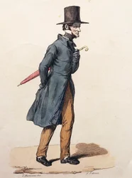 De klerk, gravure door C Martorana