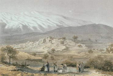 Berg Hermon. Ets door Schacher - Steinkopk J.F. Editore