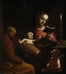 De Heilige Familie met Johannes de Doper als jongen, ca. 1578