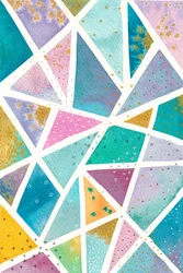Kleurrijk geometrisch mozaïek